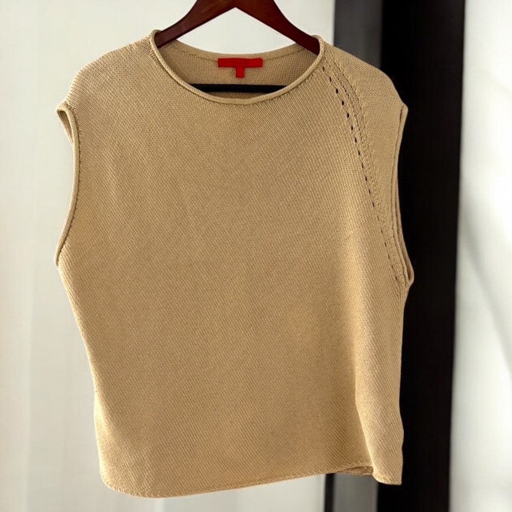 Shamask Sweater Women’s XL 3 100% Cotton Sleeveless Classic Business Casual